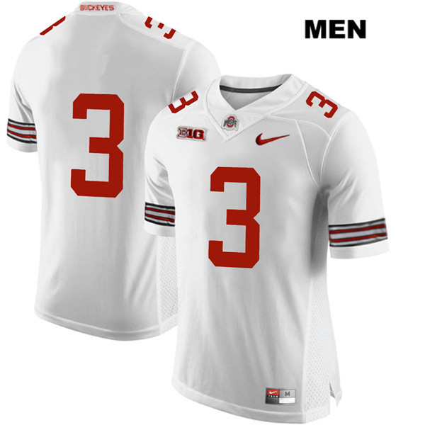 Ohio State Buckeyes Men's Damon Arnette #3 White Authentic Nike No Name College NCAA Stitched Football Jersey WD19D86SY